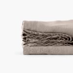 Flatsheet in Washed Linen Songe Beige Grey