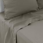 Organic Washed Cotton Flat Sheet - Jade