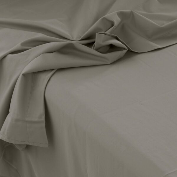 Organic Washed Cotton Flat Sheet - Jade