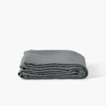 Flatsheet in Washed Linen Songe Ash Khaki