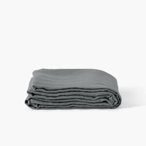 Flatsheet in Washed Linen Songe Ash Khaki