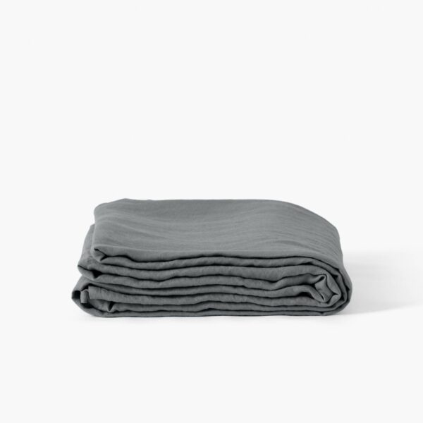 Flatsheet in Washed Linen Songe Ash Khaki