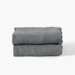 Flatsheet in Washed Linen Songe Ash Khaki