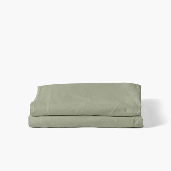 Organic Cotton Flat Sheet - Sage