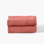 Flatsheet in Washed Linen Songe Terracotta