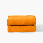 Flatsheet in Washed Linen Songe Turmeric