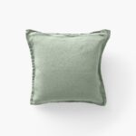 Songe eucalyptus washed linen cushion cover