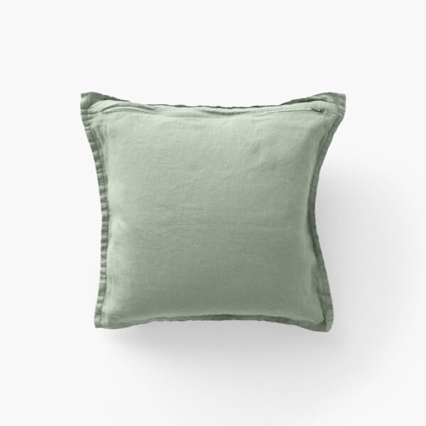 Songe eucalyptus washed linen cushion cover