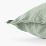 Songe eucalyptus washed linen cushion cover