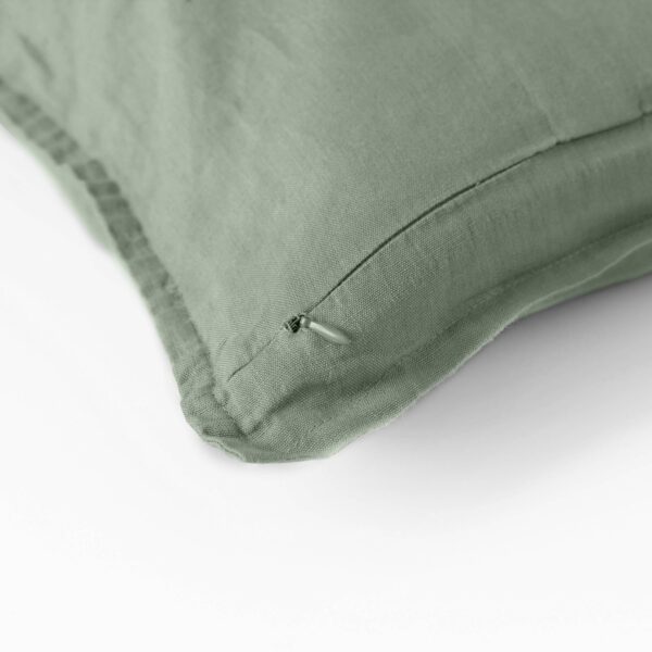 Songe eucalyptus washed linen cushion cover