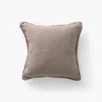 Songe Taupe Washed Linen Cushion Cover