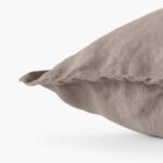 Songe Taupe Washed Linen Cushion Cover