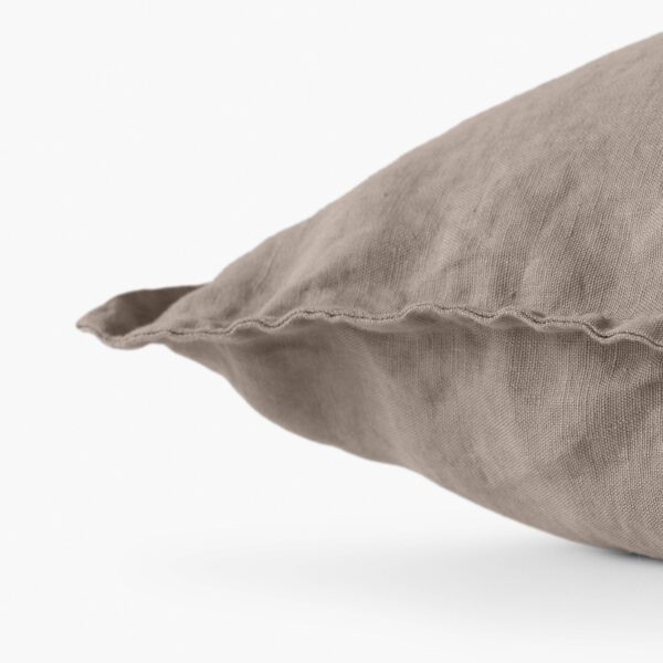 Songe Taupe Washed Linen Cushion Cover