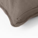 Songe Taupe Washed Linen Cushion Cover