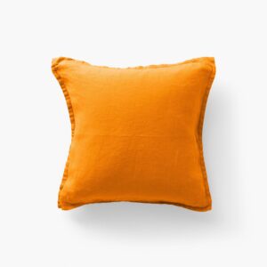 Linen cushion cover Songe curcuma