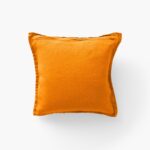 Linen cushion cover Songe curcuma