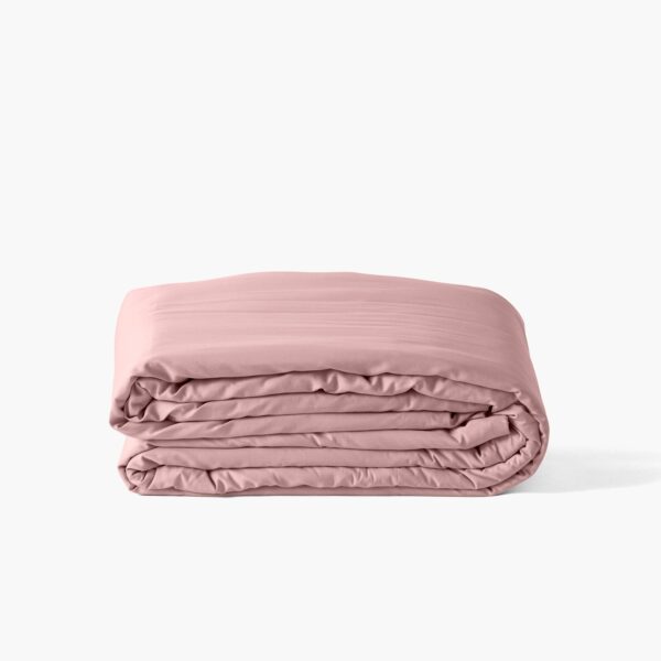 Organic Cotton Sateen Duvet Cover Blush