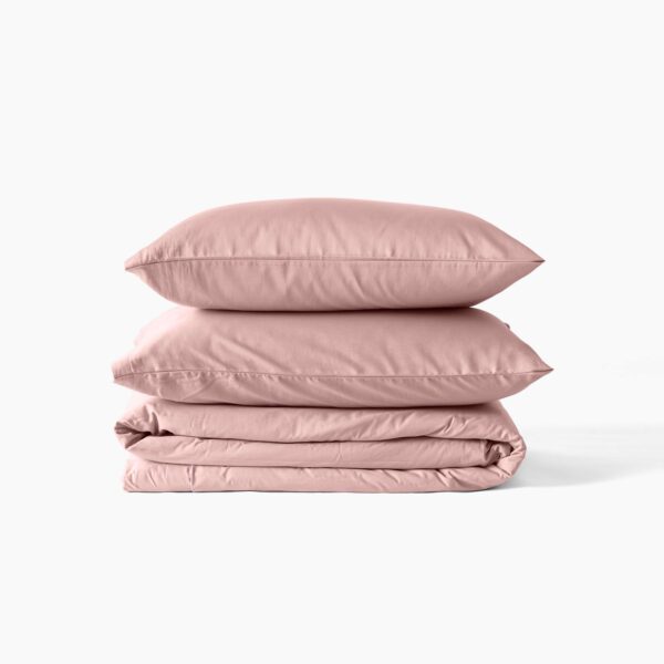 Organic Cotton Sateen Duvet Cover Blush