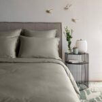Organic Cotton Sateen Duvet Cover Jade