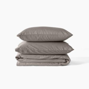 Organic Cotton Sateen Duvet Cover Jade