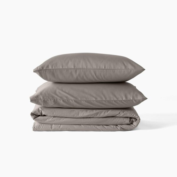Organic Cotton Sateen Duvet Cover Jade