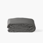 Organic Cotton Sateen Duvet Cover Pebble