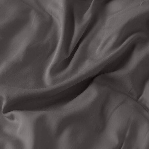 Organic Cotton Sateen Duvet Cover Pebble