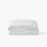 Organic Cotton Sateen Duvet Cover White