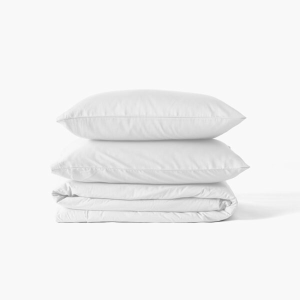 Organic Cotton Sateen Duvet Cover White