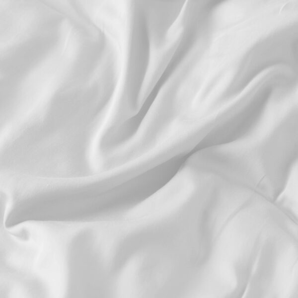 Organic Cotton Sateen Duvet Cover White