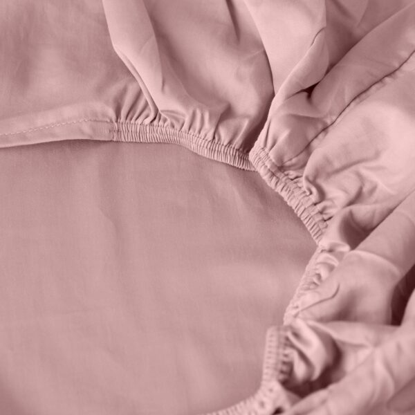 Organic Cotton Fitted Sheet - Blush