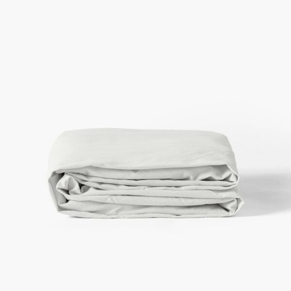 Organic Washed Cotton Fitted Sheet Cloud