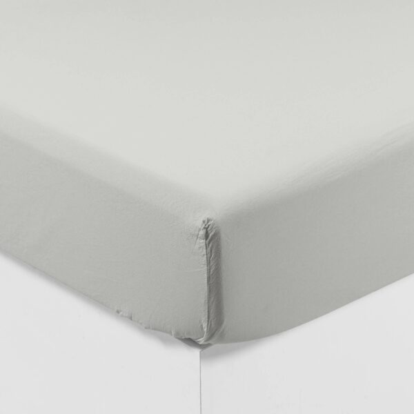 Organic Washed Cotton Fitted Sheet Cloud