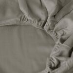 Organic Washed Cotton Fitted Sheet - Jade