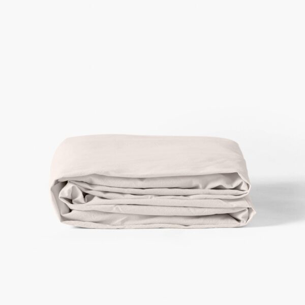 Organic Cotton Fitted Sheet Vanilla
