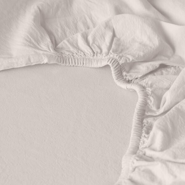 Organic Cotton Fitted Sheet Vanilla