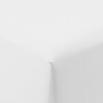 Organic Washed Cotton Fitted Sheet - White